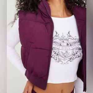 Garage Puffer Vest NWT